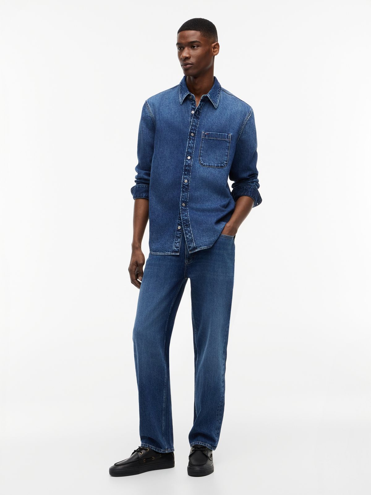 Regular Fit Denim Shirt — Blue