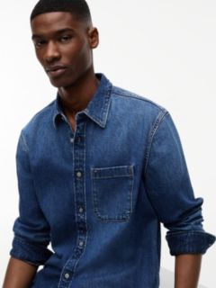 Regular Fit Denim Shirt — Blue 3
