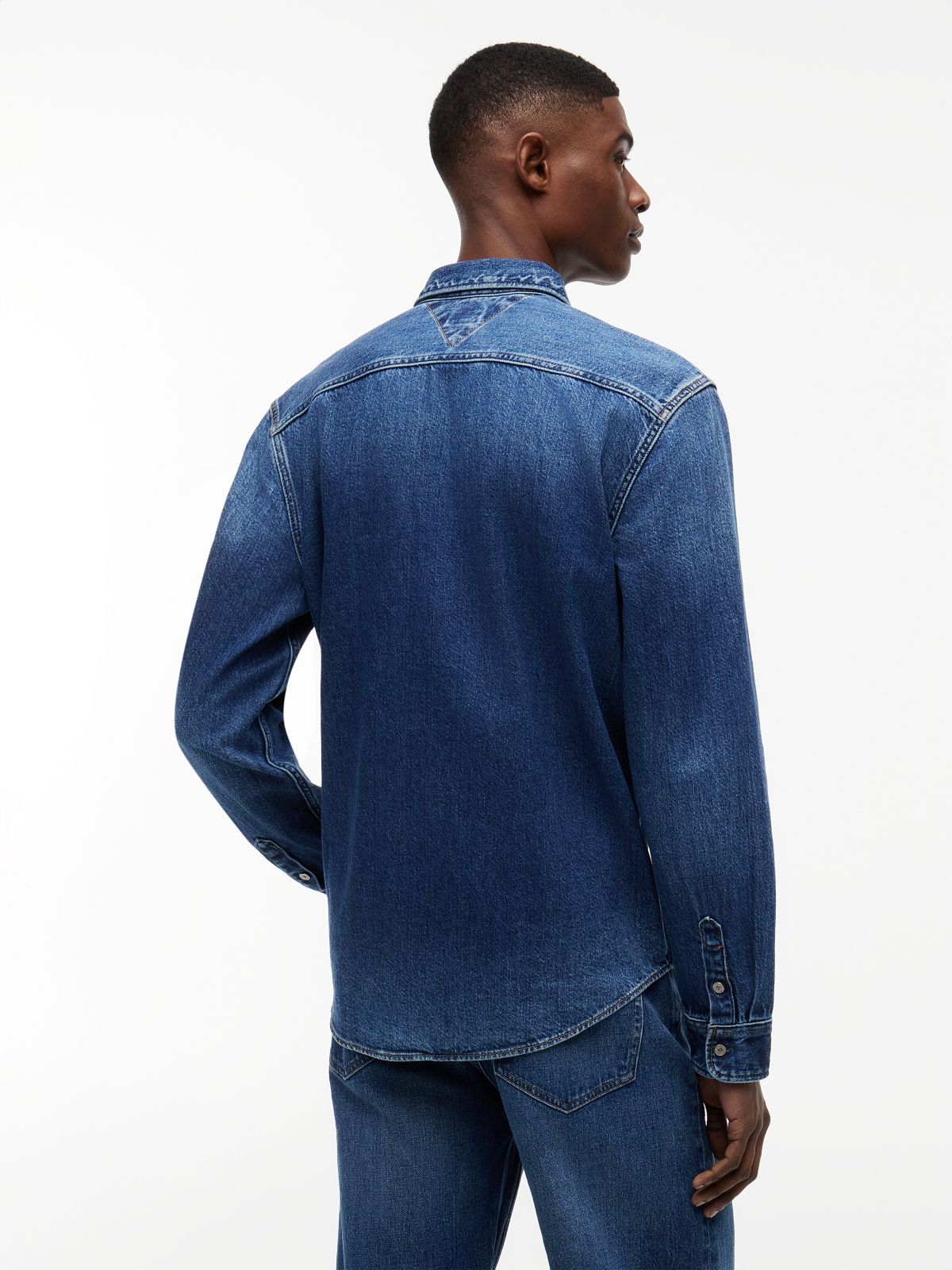 Regular Fit Denim Shirt — Blue