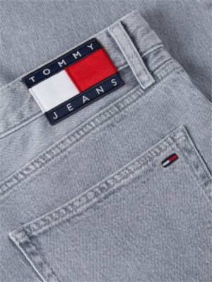 jeans ryan slim fit dritti grigio da uomini tommy jeans