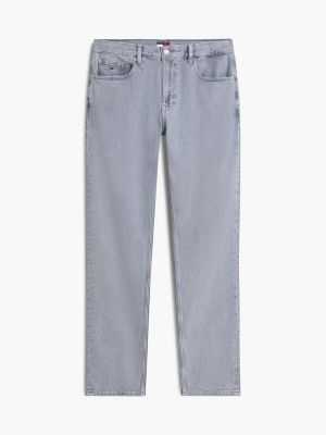 vaqueros ryan rectos de corte ajustado grey de hombres tommy jeans