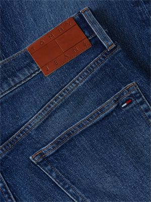 blau otis regular straight leg jeans für herren - tommy jeans