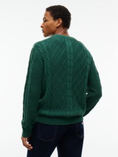 Tommy Flag Cable Knit Jumper — Green 4