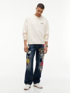 Otis Straight Multi Logo Jeans — Denim 2