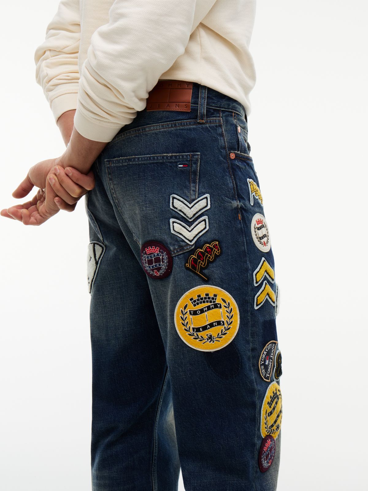 Otis Straight Multi Logo Jeans — Denim