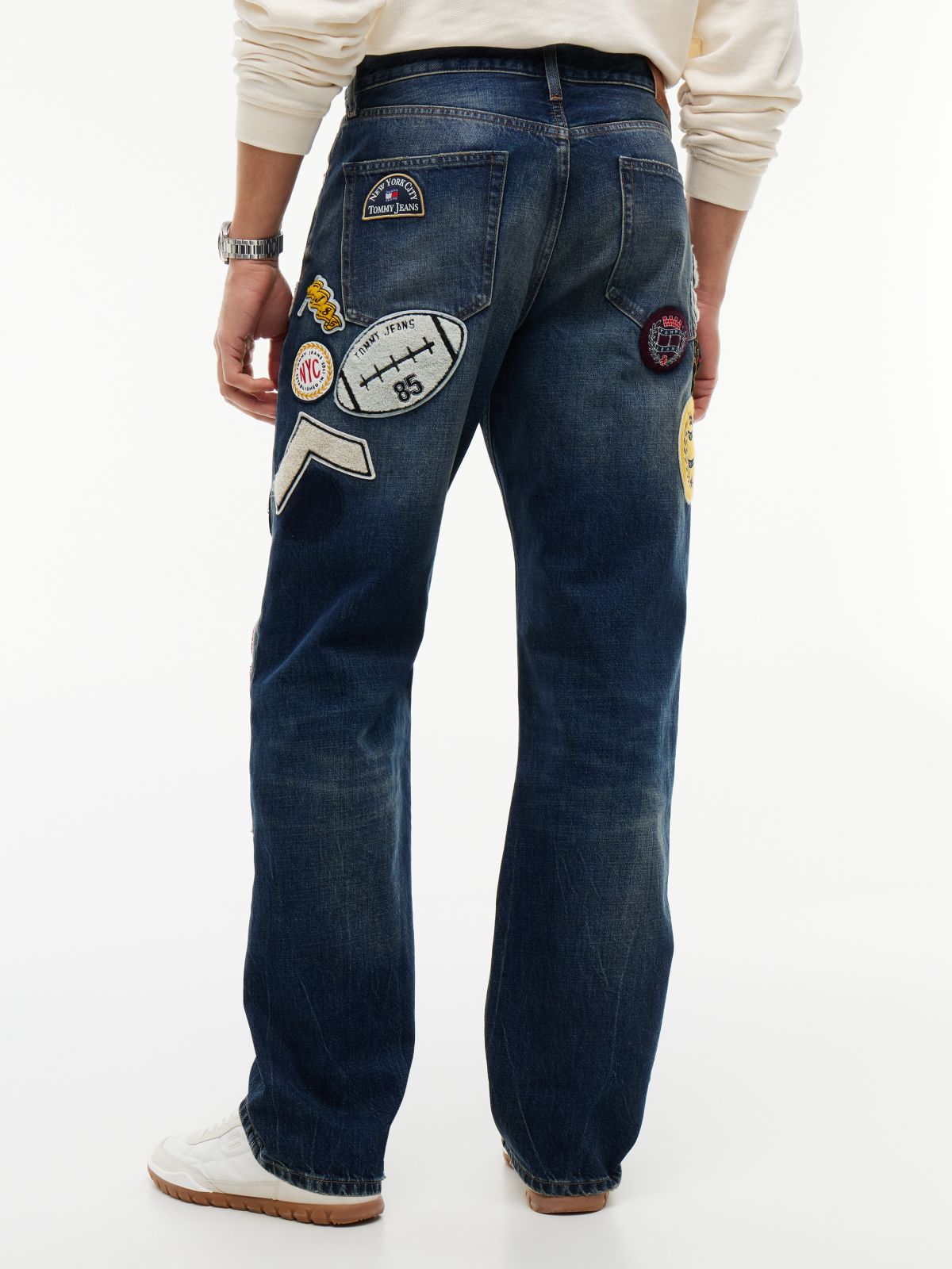 Otis Straight Multi Logo Jeans — Denim