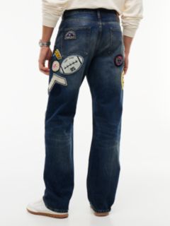 Otis Straight Multi Logo Jeans — Denim 6