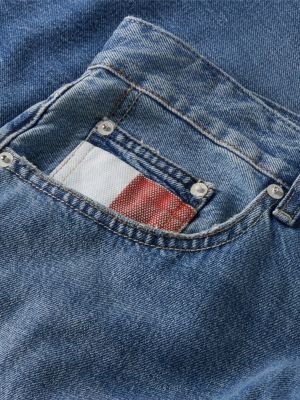 denim ryan slim straight flag pocket jeans for men tommy jeans