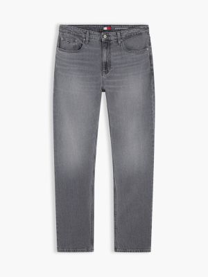 denim jeansy slim straight ryan z przetarciami dla mężczyźni - tommy jeans
