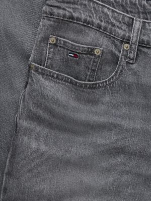 denim jeansy slim straight ryan z przetarciami dla mężczyźni - tommy jeans