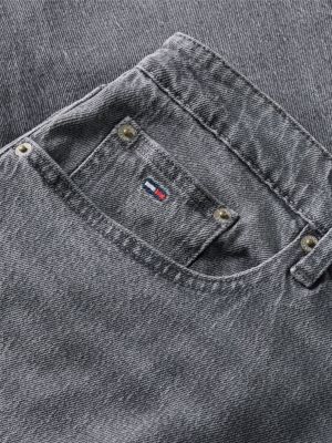 denim jeansy slim straight ryan z przetarciami dla mężczyźni - tommy jeans