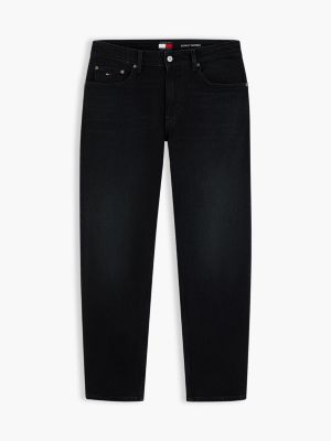 denim sonny tapered black jeans for men tommy jeans