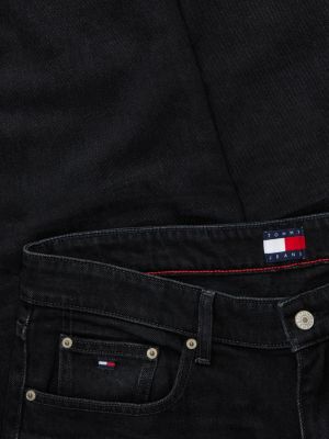 denim sonny tapered black jeans for men tommy jeans