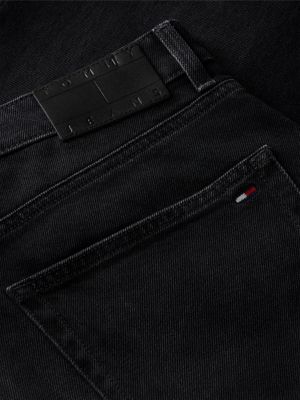 denim sonny tapered black jeans for men tommy jeans