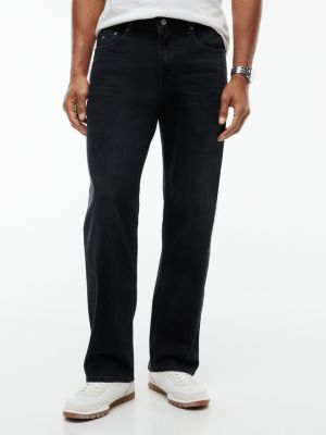 denim sonny tapered black jeans for men tommy jeans