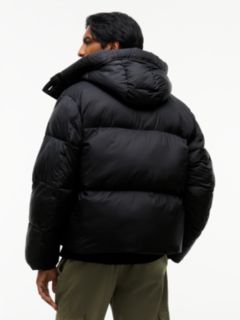 Logo Hooded Relaxed Puffer Jacket — Black 5