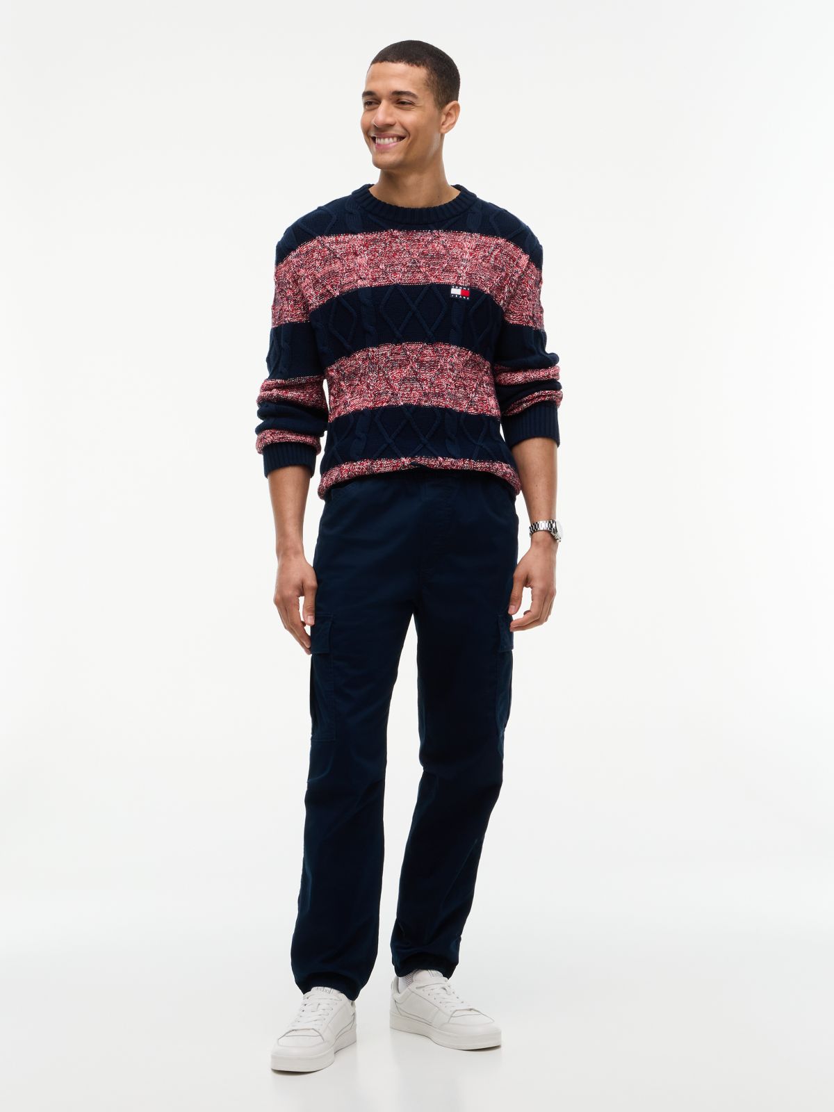 Sonny Tapered Cargo Joggers — Blue