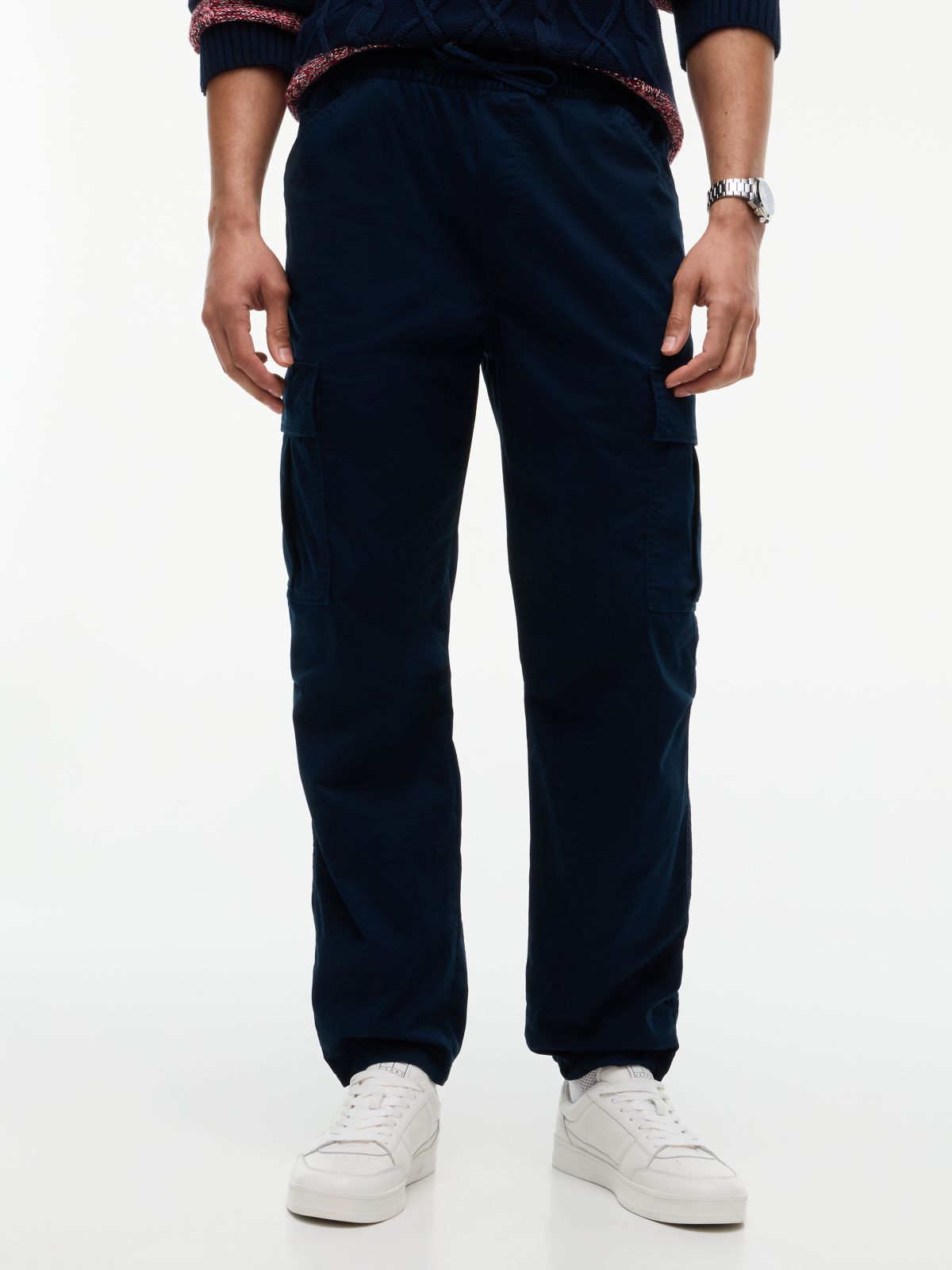 Sonny Tapered Cargo Joggers — Blue