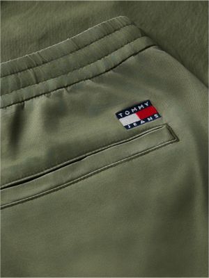 green sonny tapered cargo joggers for men tommy jeans