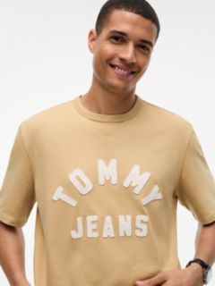 Classic Logo Oversized Jersey T-Shirt — Beige 3