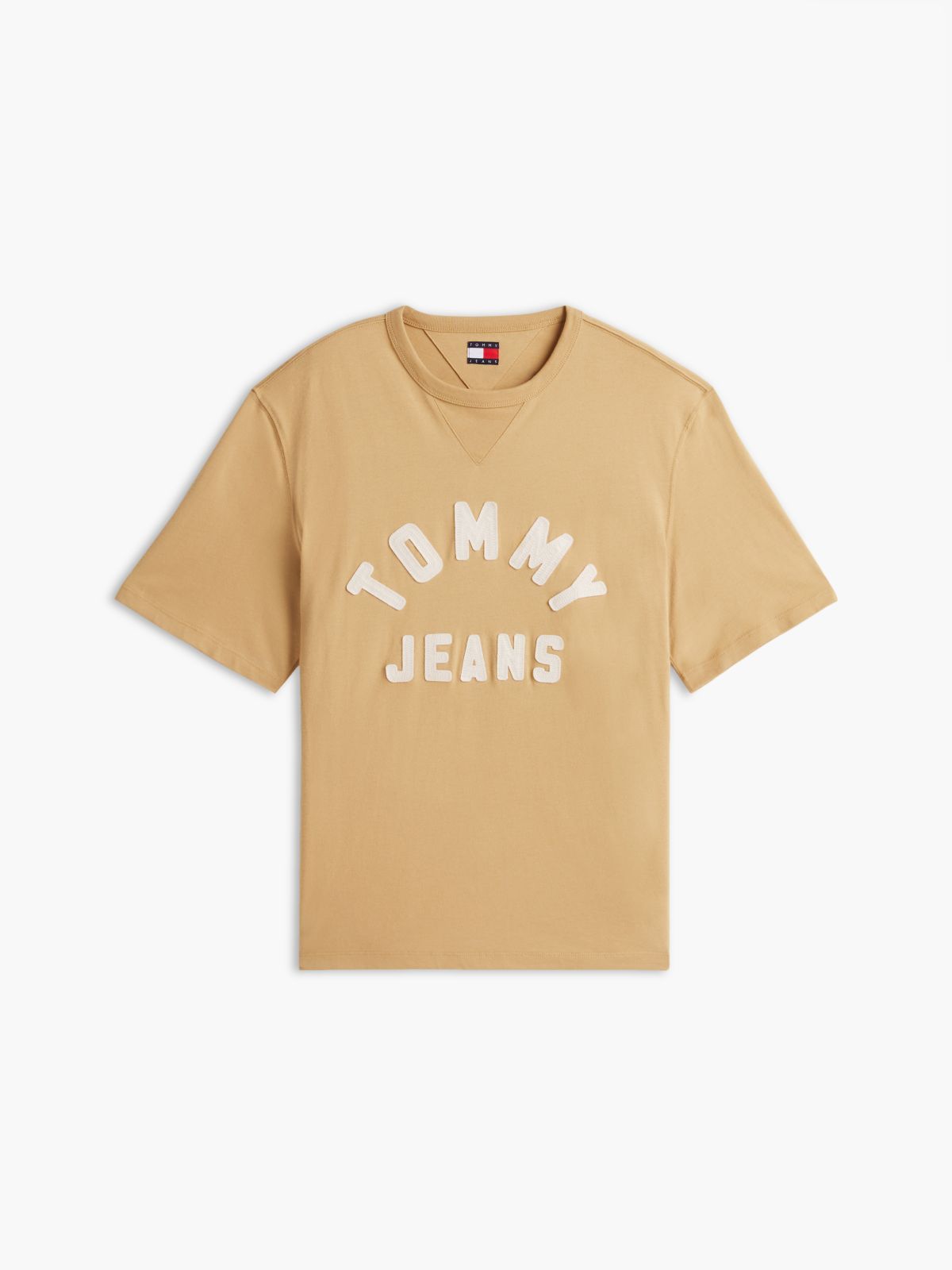 Classic Logo Oversized Jersey T-Shirt — Beige