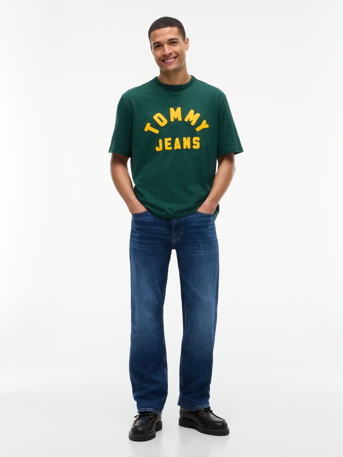 Classic Logo Oversized Jersey T-Shirt — Green