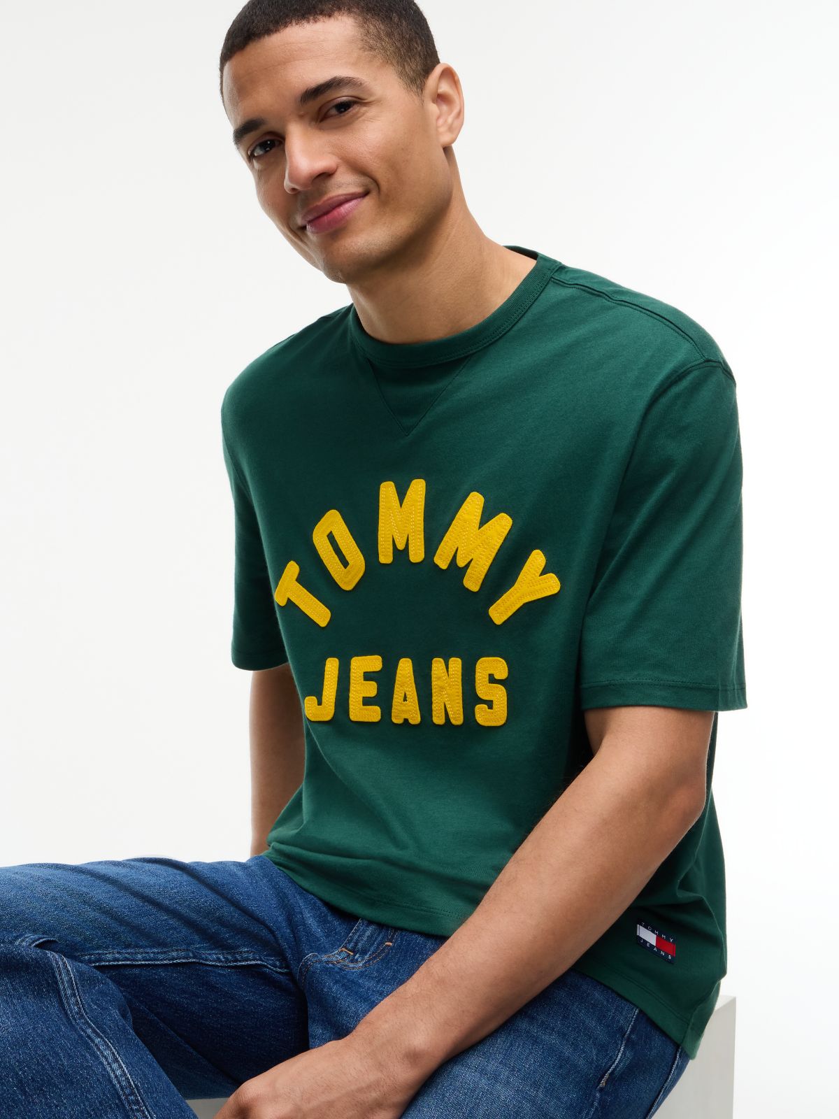 Classic Logo Oversized Jersey T-Shirt — Green
