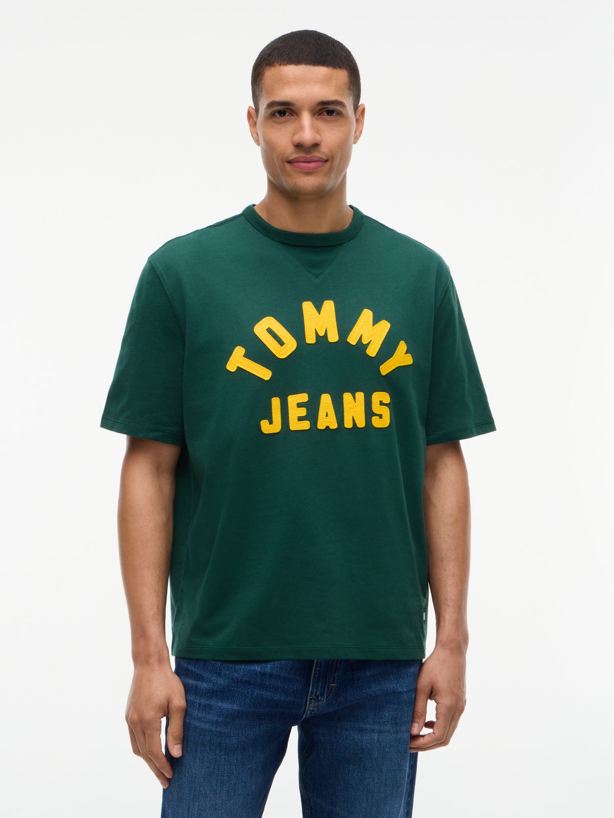 Classic Logo Oversized Jersey T-Shirt — Green