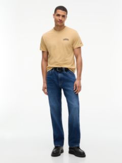 Logo Slim Jersey T-Shirt — Beige 2