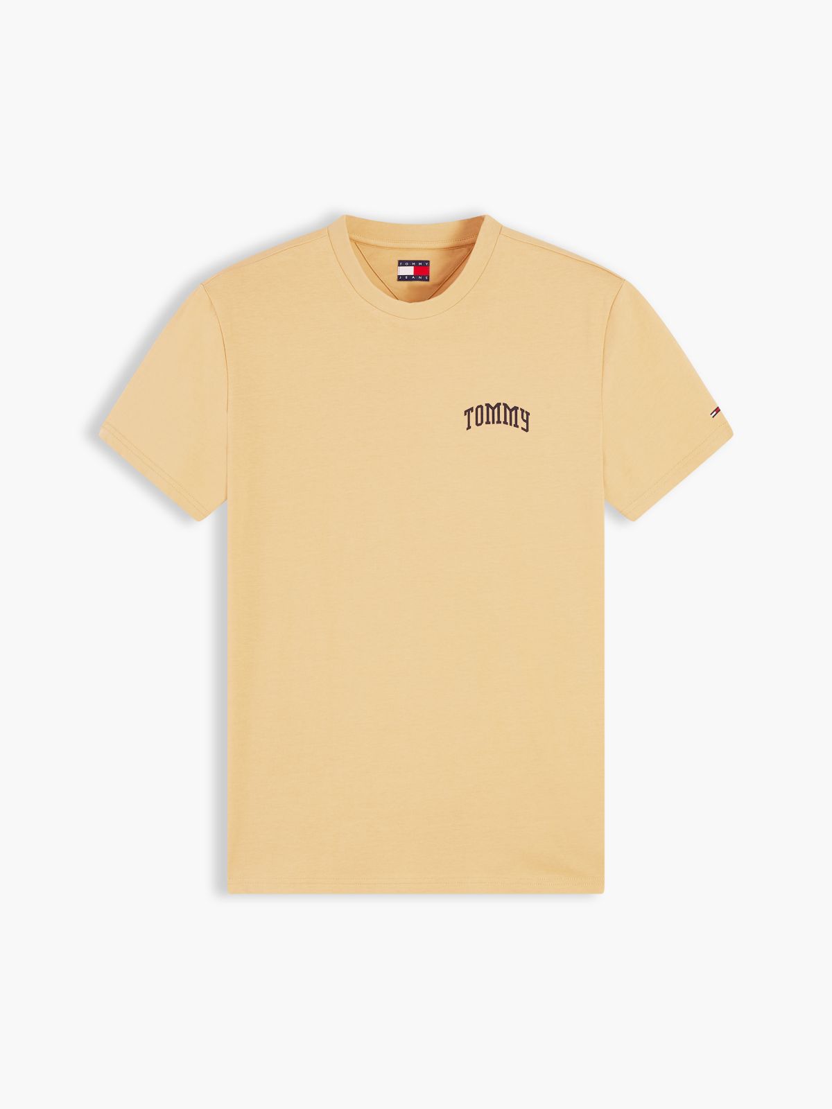 Logo Slim Jersey T-Shirt — Beige