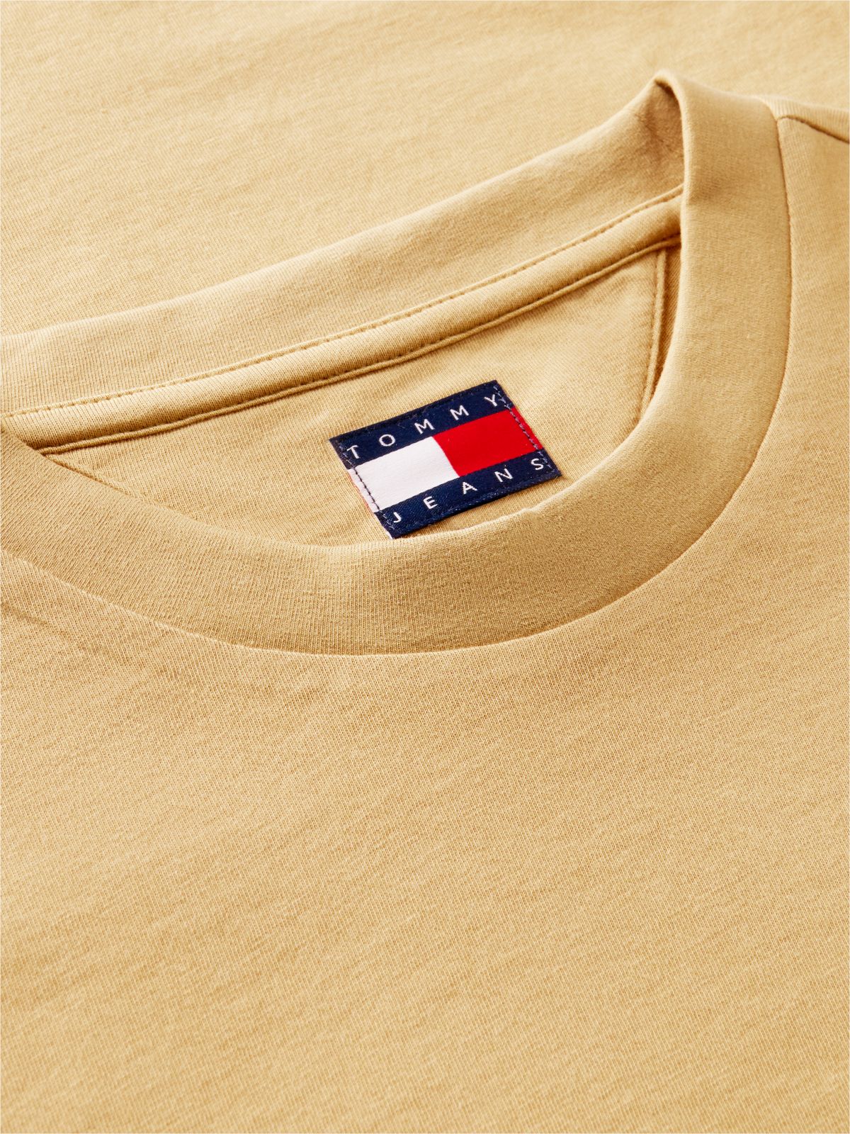 Logo Slim Jersey T-Shirt — Beige