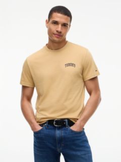 Logo Slim Jersey T-Shirt — Beige 1
