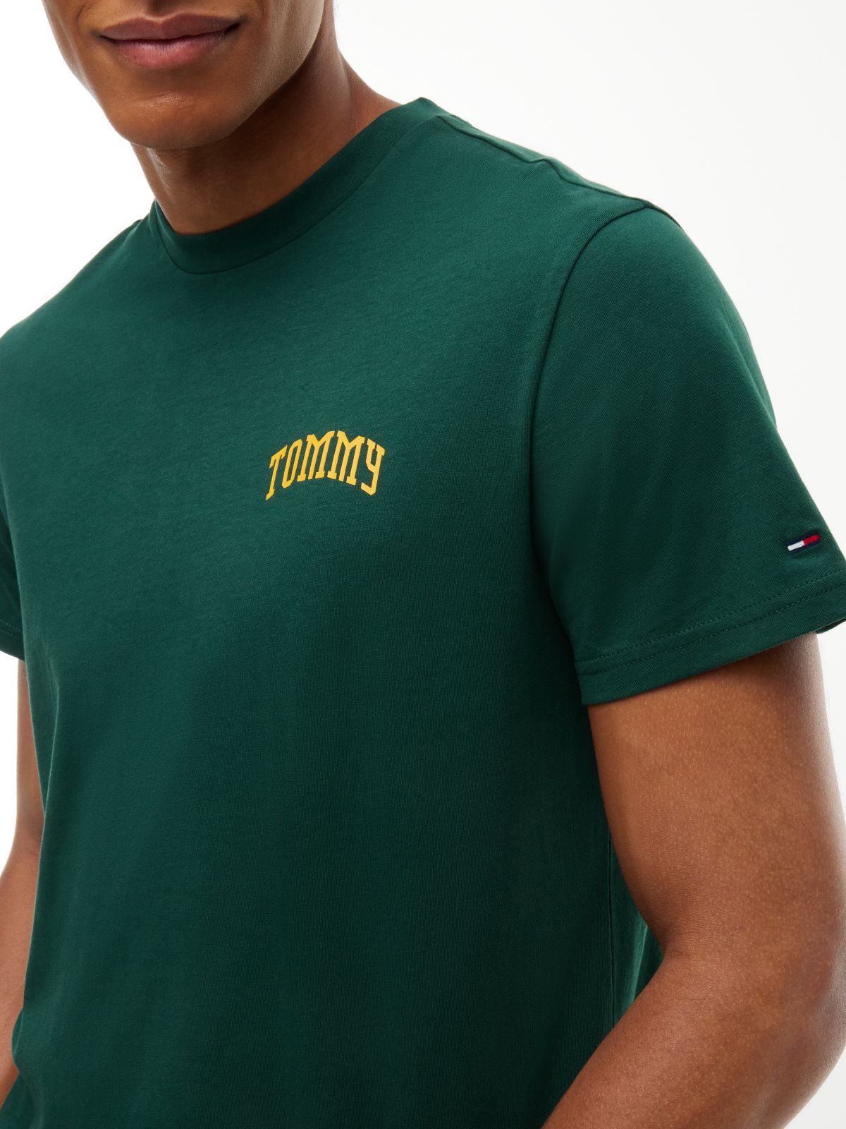Logo Slim Jersey T-Shirt — Green