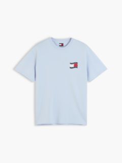 Wavy Flag Back Logo Relaxed T-Shirt — Blue 5