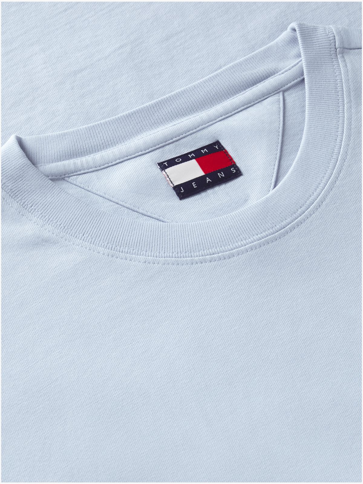Wavy Flag Back Logo Relaxed T-Shirt — Blue