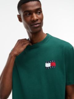 Wavy Flag Back Logo Relaxed T-Shirt — Green 3