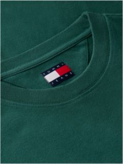 Wavy Flag Back Logo Relaxed T-Shirt — Green 6