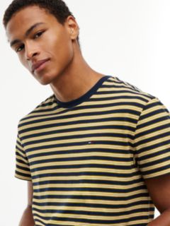 Tommy Flag Stripe Jersey T-Shirt — Blue 3