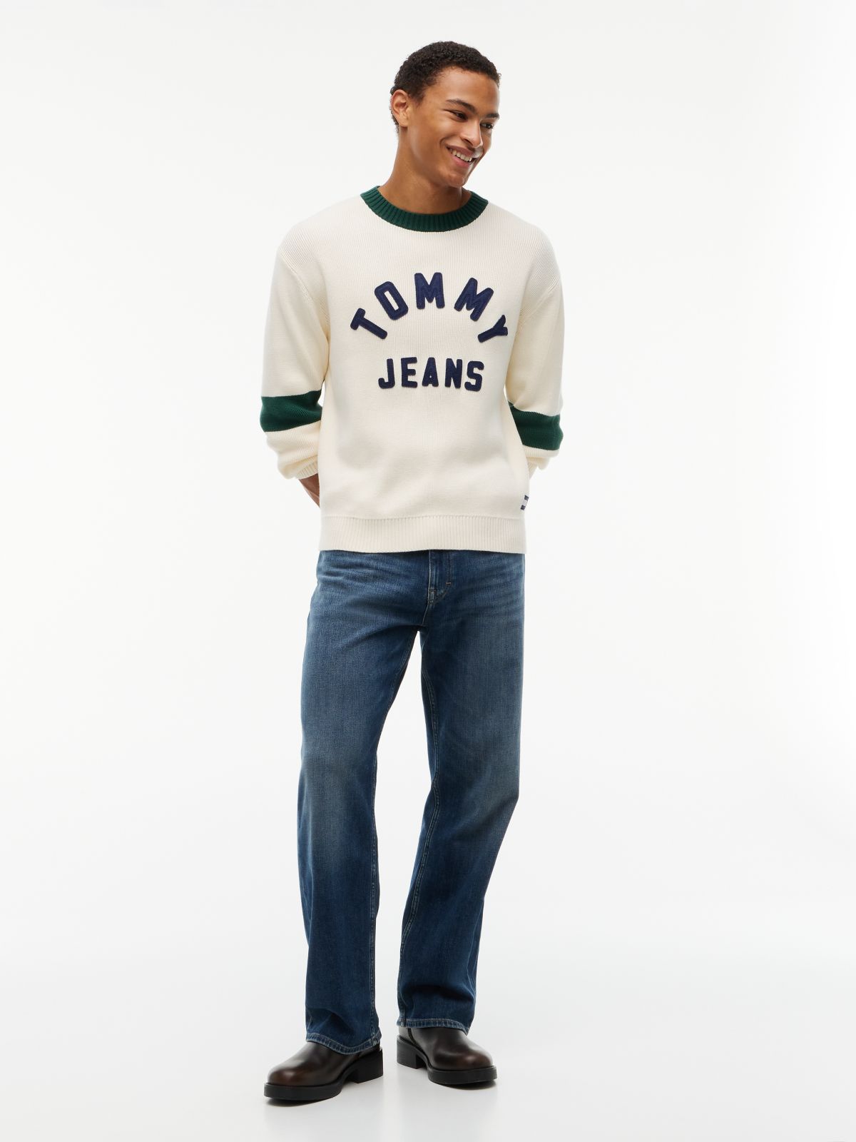 Classic Logo Appliqué Jumper — Beige