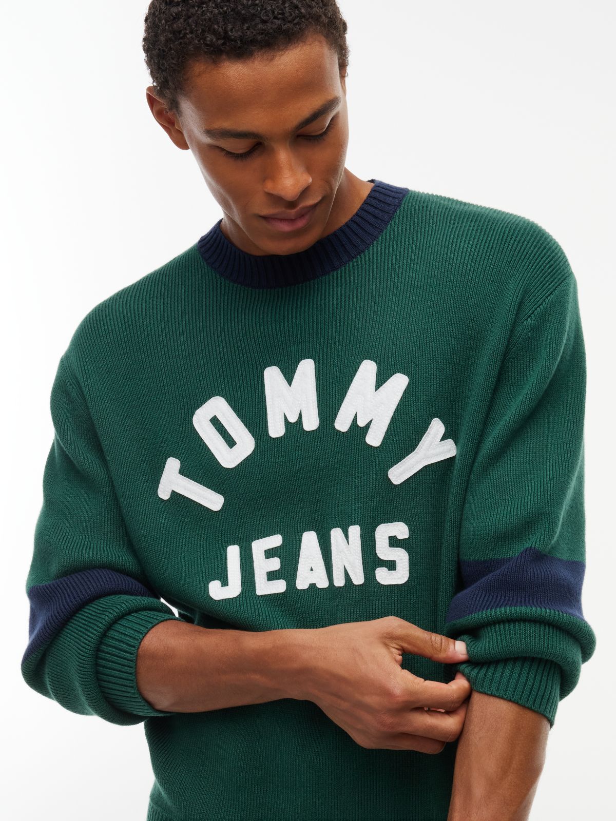 Classic Logo Appliqué Jumper — Green