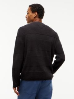 Tommy Badge Textured Jumper — Brown 4