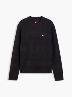 Tommy Badge Textured Jumper — Brown 5