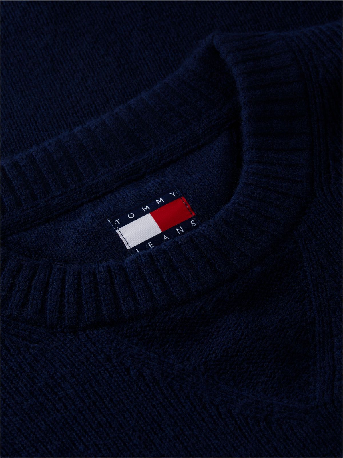 Badge Wool Blend Jumper With Alpaca — Blue