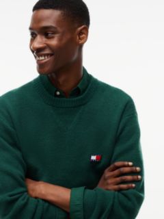 Badge Wool Blend Jumper With Alpaca — Green 3