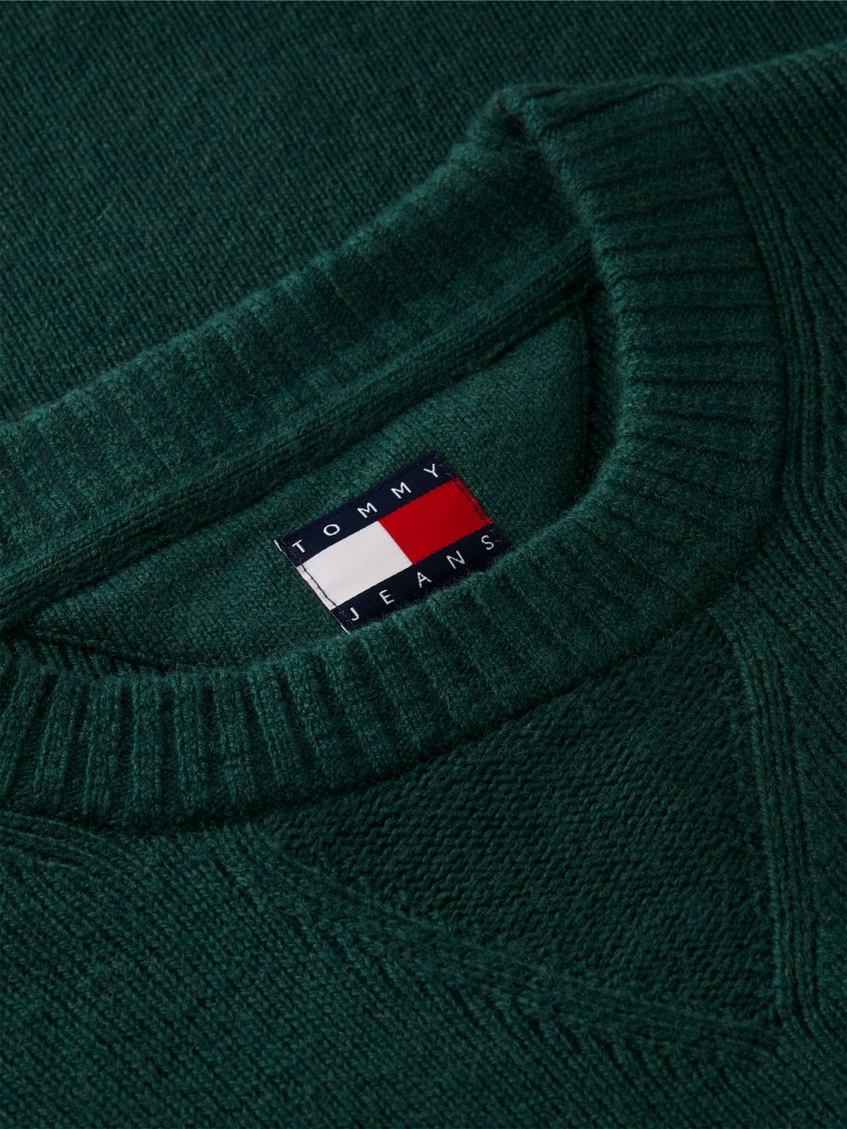 Badge Wool Blend Jumper With Alpaca — Green