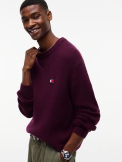 Badge Wool Blend Jumper With Alpaca — Purple 3