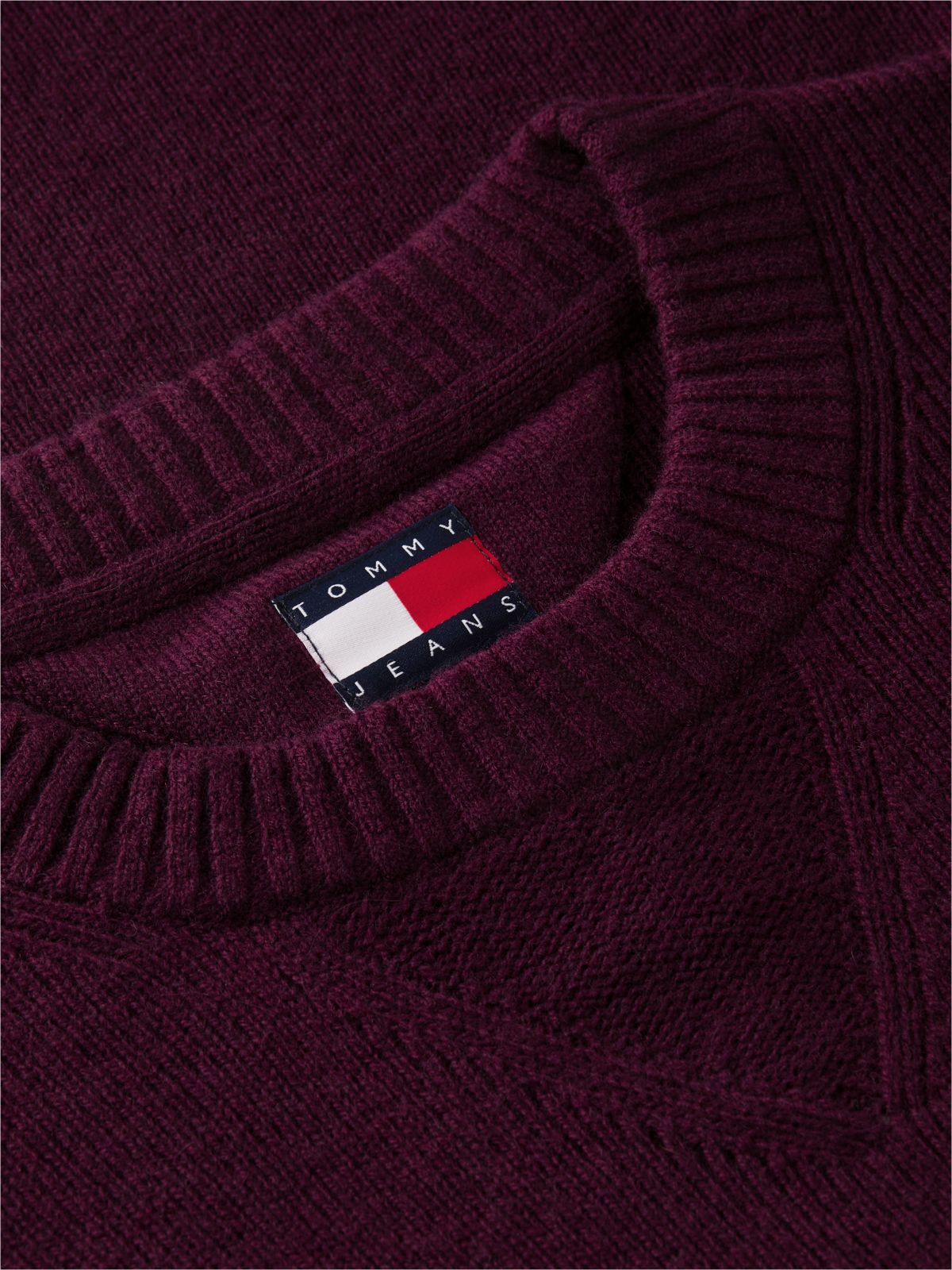 Badge Wool Blend Jumper With Alpaca — Purple
