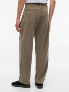 Jaimie Loose Straight Five-Pocket Corduroy Trousers — Green 4