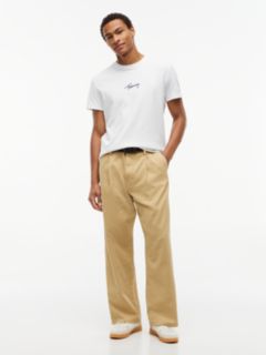 Theo Loose Washed Chinos — Beige 2