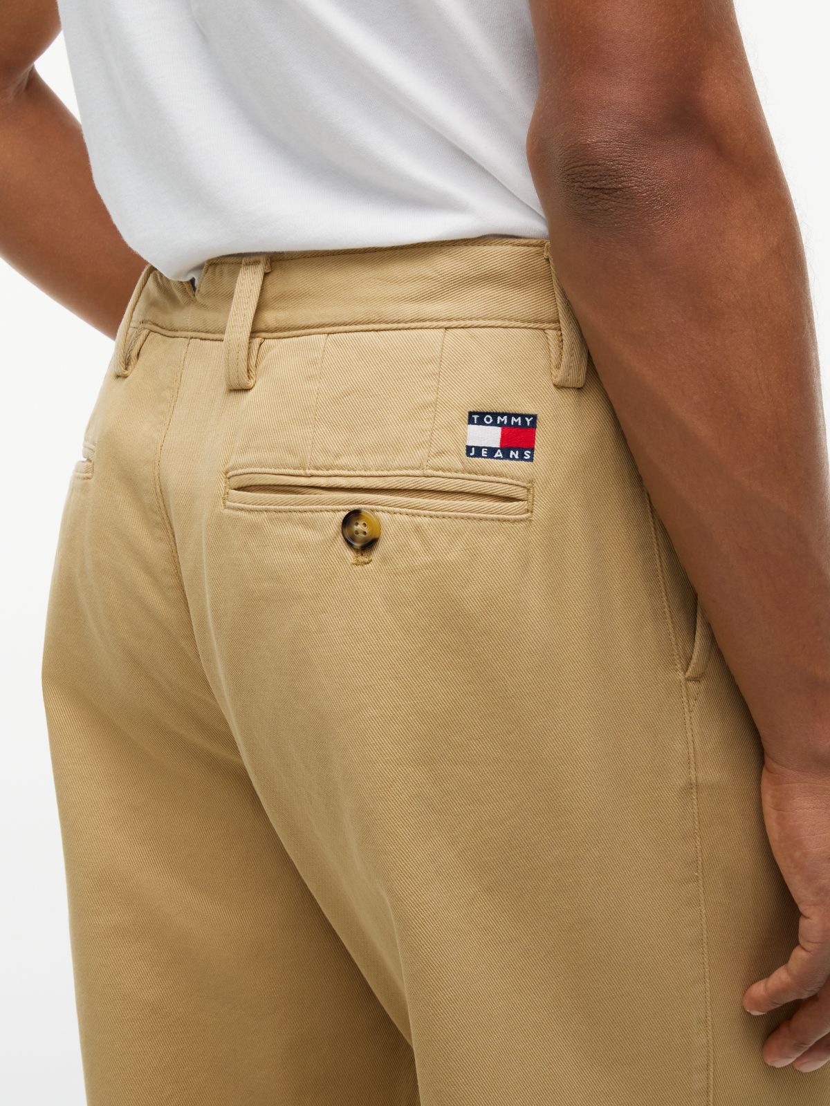 Theo Loose Washed Chinos — Beige